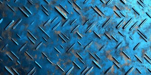 蓝色菱形花纹金属纹理