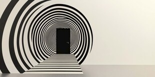 黑白旋涡通道神秘之门