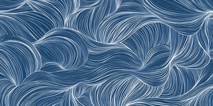 蓝色线条波浪纹理背景图