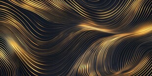 黑金波浪线条抽象背景图