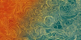 渐变色彩的抽象线条图案