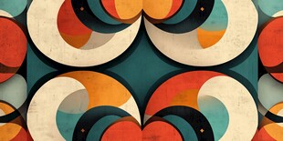 抽象几何图案艺术背景图