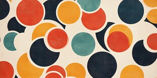 多彩圆形图案装饰背景