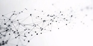 科技感点线构成抽象画面