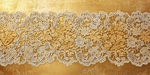 精美白色蕾丝花边装饰