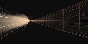 光线汇聚的未来感抽象画面