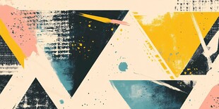 几何抽象艺术风格图案