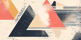 几何抽象艺术背景图案