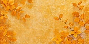 金黄花卉背景 尽显自然之美