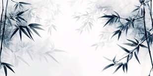 水墨竹影 淡雅中式意境
