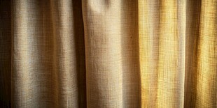 金色质感窗帘纹理特写