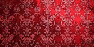 红色华丽花纹背景图案