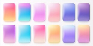 多彩渐变方形图案素材