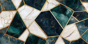 奢华几何大理石拼接图案