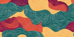 多彩波浪纹理抽象图案