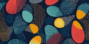 抽象多彩几何图案背景图