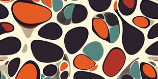 多彩抽象几何图案纹理