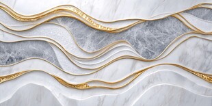 金色波浪大理石纹理背景