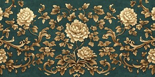 复古花卉锦纹图案