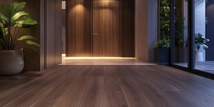 现代风格木质入户玄关空间