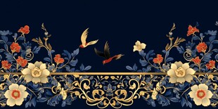 中式花鸟纹饰 典雅国风元素