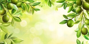 橄榄枝叶背景图