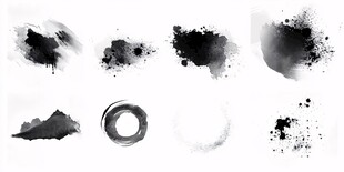 水墨笔触素材集合