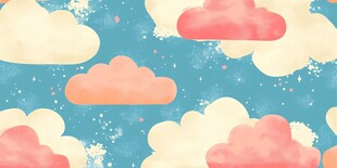 梦幻云朵背景图