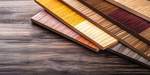 多彩木纹板材展示