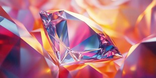 梦幻炫彩钻石晶体