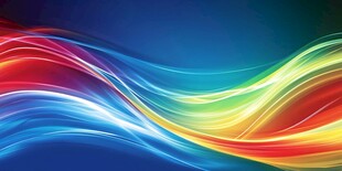 绚丽多彩流动线条背景图