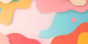 多彩折纸风抽象背景图案