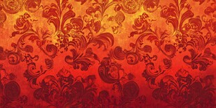 复古华丽红色花纹背景图