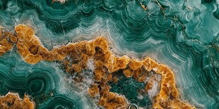 绿黄相间的精美玛瑙纹理