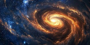 梦幻旋涡星系宇宙景象