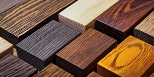 多样木材样本展示