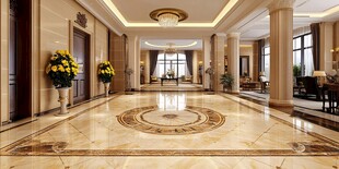 豪华大气的酒店大堂空间