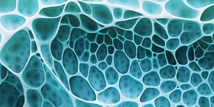 蓝绿色蜂窝状抽象纹理图案