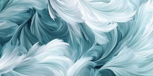 梦幻蓝白羽毛纹理背景图