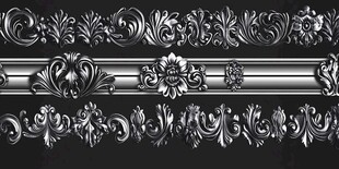 欧式金属雕花装饰图案
