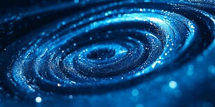 蓝色梦幻旋涡光影效果