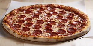 美味意大利辣味香肠披萨