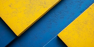 黄蓝撞色几何板材纹理图