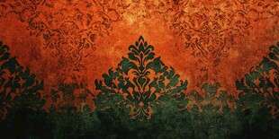 复古花纹墙面背景图案