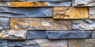 天然石砌墙面纹理之美