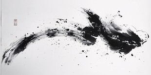 水墨写意墨韵灵动之景