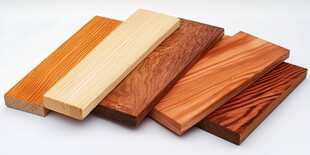 多样实木板材展示