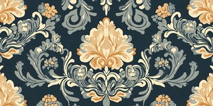 复古华丽欧式花卉图案