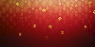 红色金饰渐变梦幻背景图