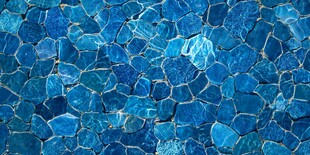 蓝色碎瓷片马赛克纹理